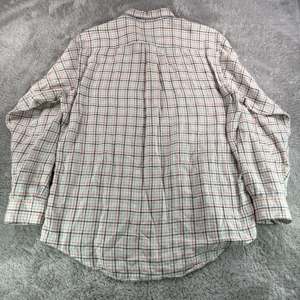 Brooks Brothers 346 Mens M Linen Shirt Plaid Button Down Long Sleeve Multicolor - Picture 3 of 7
